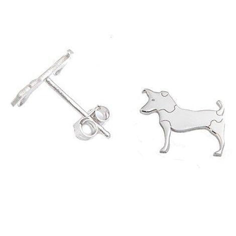 Orecchini Jack Russell in Argento 925 Gioiello Cane Orecchini Jack Russell in Argento 925 Gioiello Cane